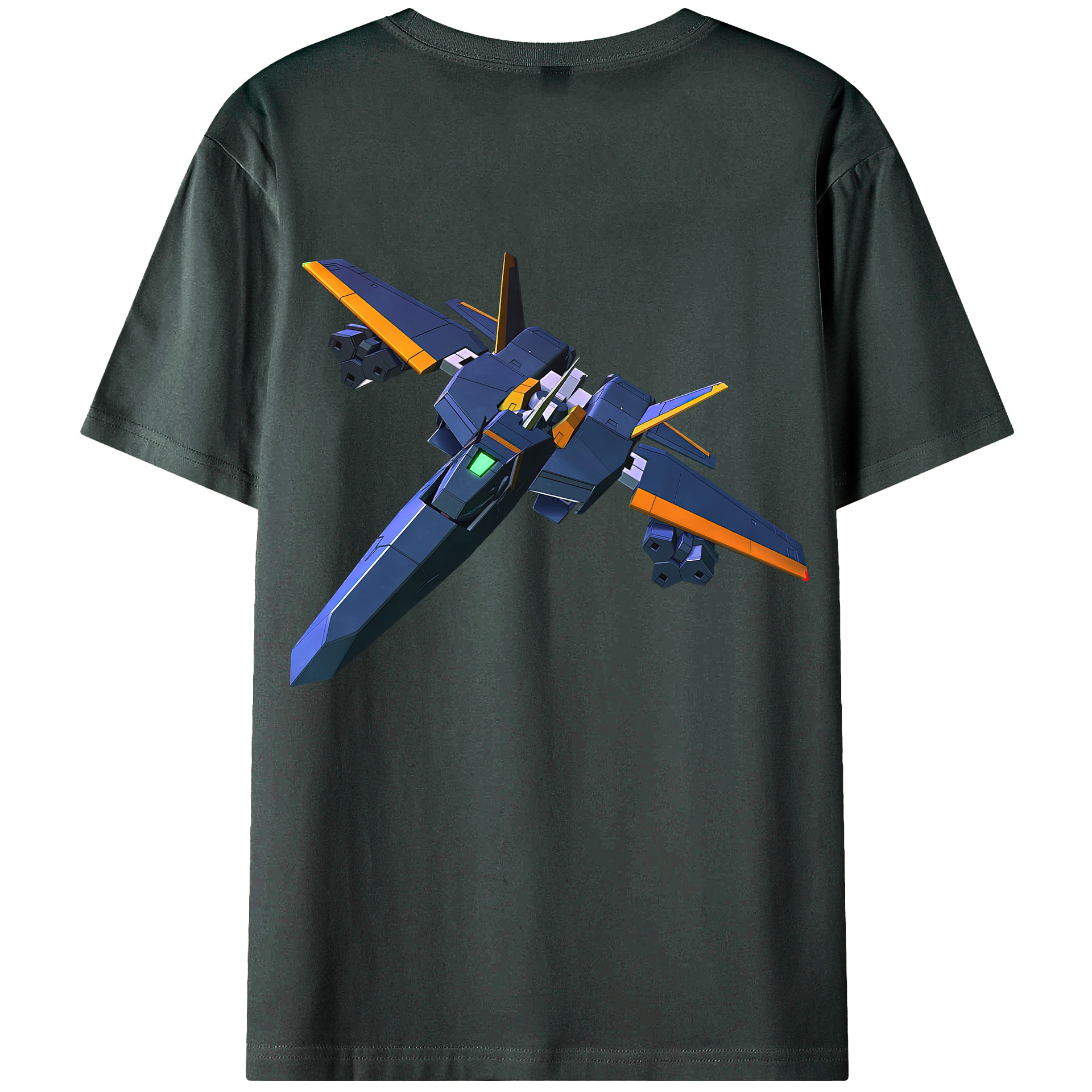 （画像用） 機動戦士ガンダム Mobile Suit Gundam 綿100％ メンズ半袖Tシャツ（バックプリント） 通気性